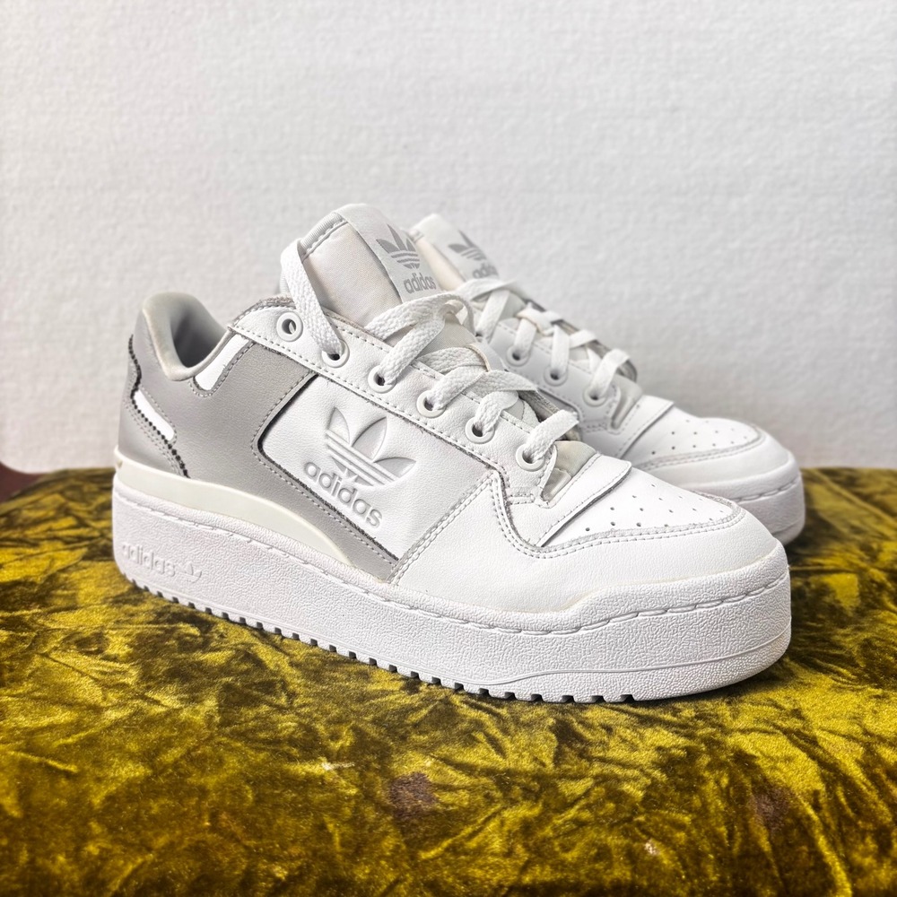 adidas Women’s White and Light Gray Sneakers